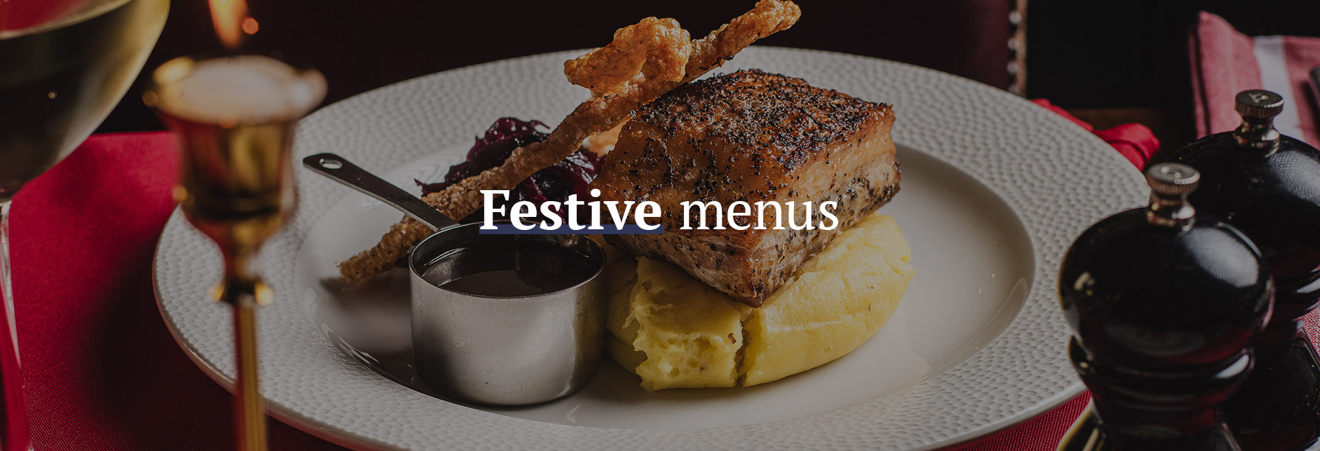 Christmas menu at The Junction